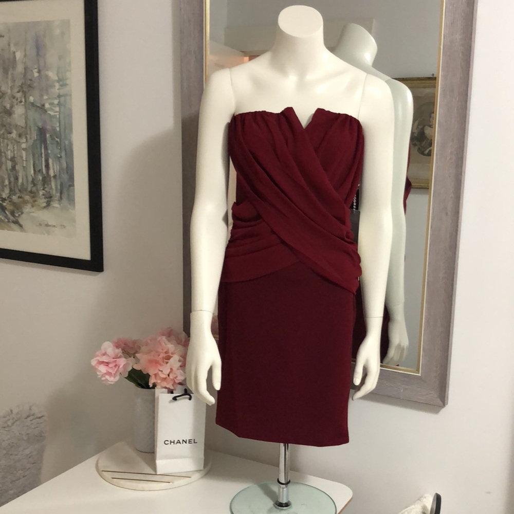 NWT, sexy, strapless, body con mini dress by Iris Los Angeles
